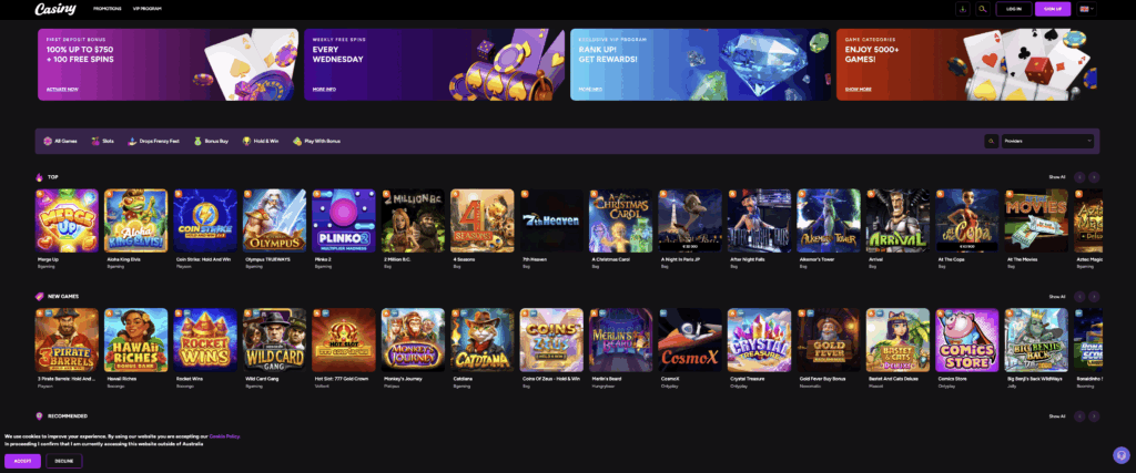 Experience the Thrill of Winning at Casiny Casino